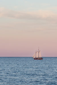 Kenosha Harbor Tall Ship at Golden Hour