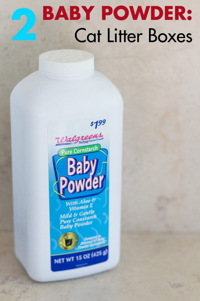 Baby Powder to Deodorize Cat Boxes