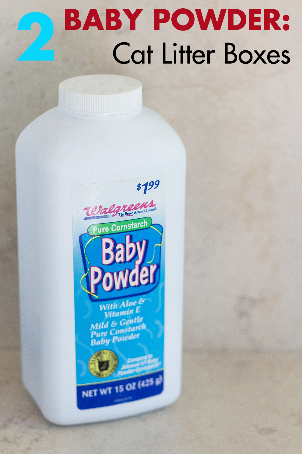 Baby Powder to Deodorize Cat Boxes