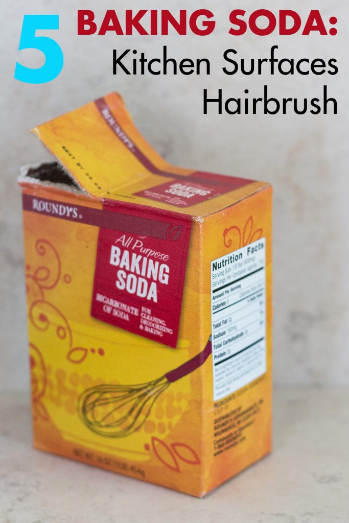 Baking Soda to Clean Kitchen Surfaces and Hairbrushes