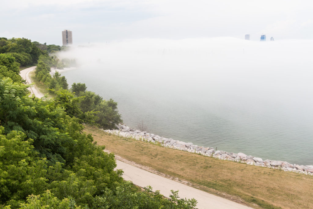 Milwaukee Skyline in the Fog