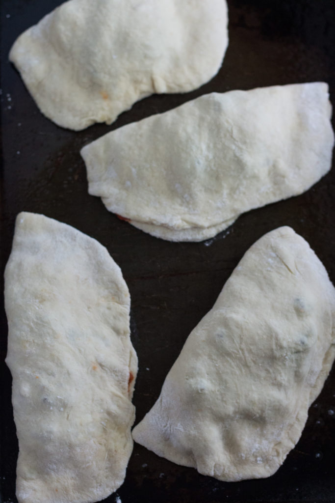 Pizza Calzones With Sausage, Pepperoni and, Onion | https://www.roseclearfield.com