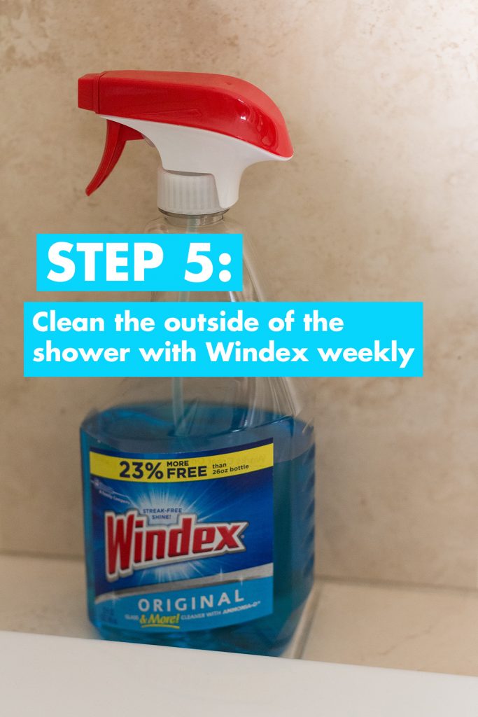 Glass Shower Cleaning Step 5