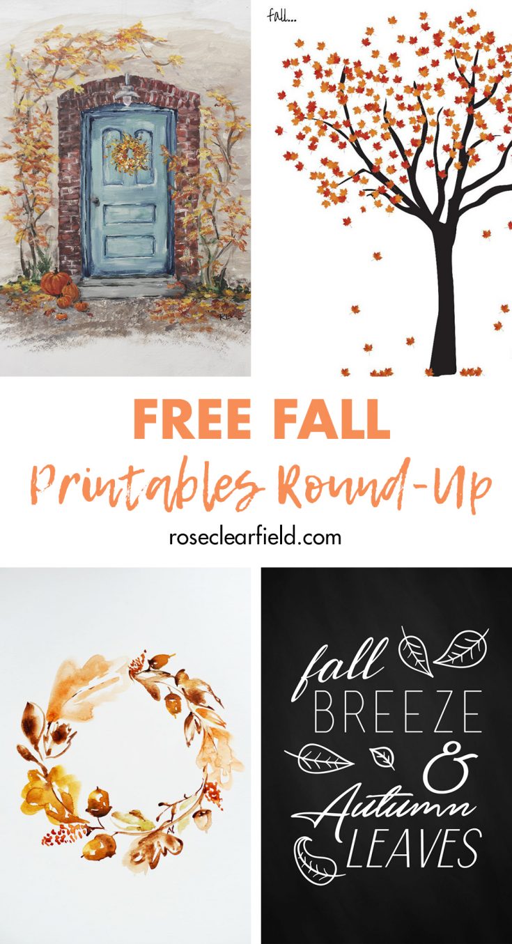 Free Fall Printables Round Up • Rose Clearfield