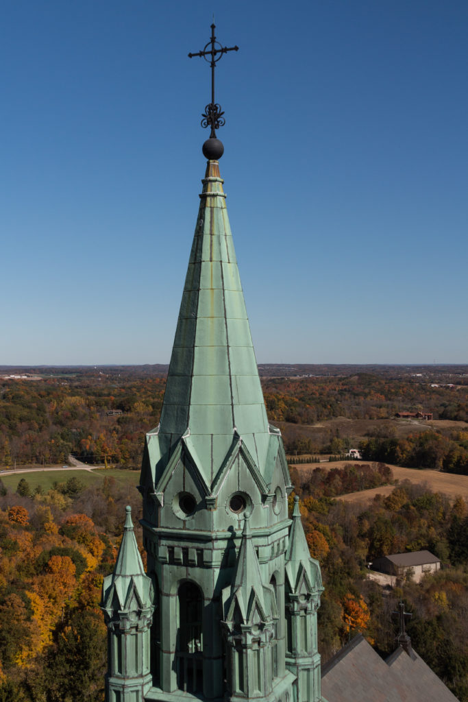 Holy Hill in the Fall | https://www.roseclearfield.com