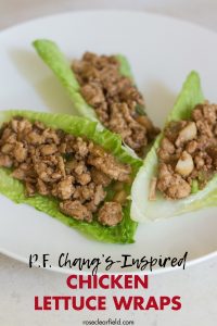 P.F. Chang's Inspired Chicken Lettuce Wraps