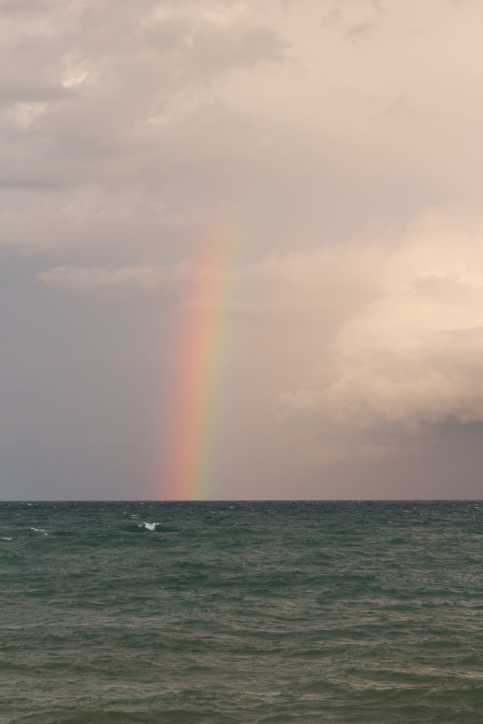 Rainbow Over Lake Michigan | https://www.roseclearfield.com