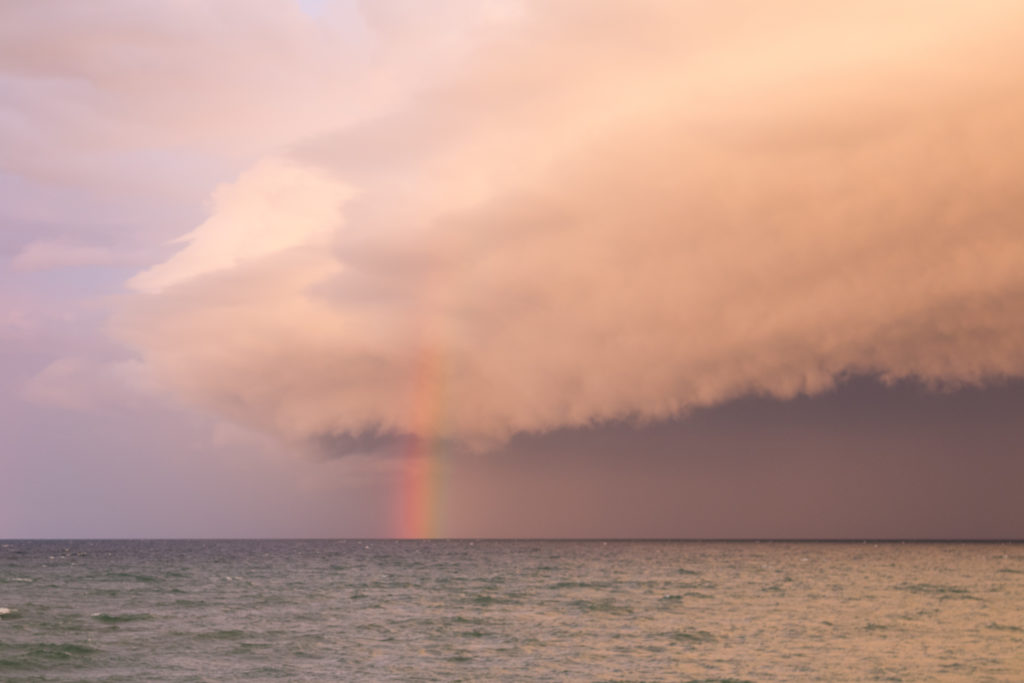 Rainbow Over Lake Michigan | https://www.roseclearfield.com