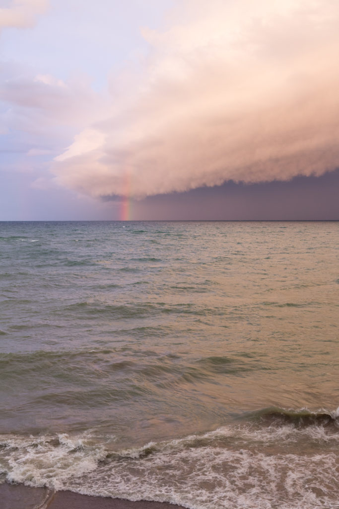 Rainbow Over Lake Michigan | https://www.roseclearfield.com