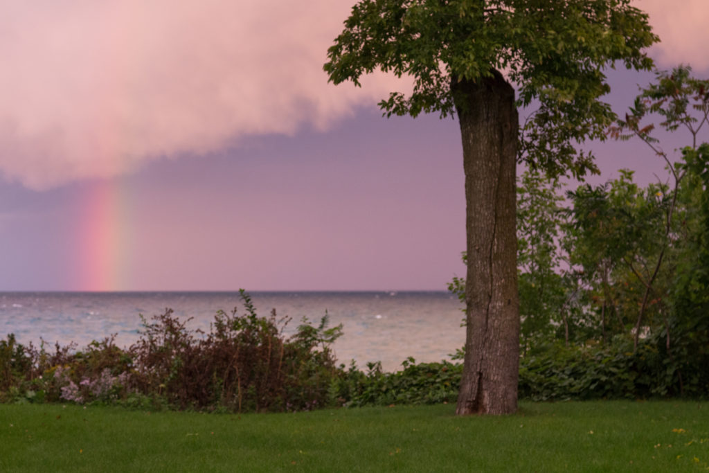 Rainbow Over Lake Michigan | https://www.roseclearfield.com