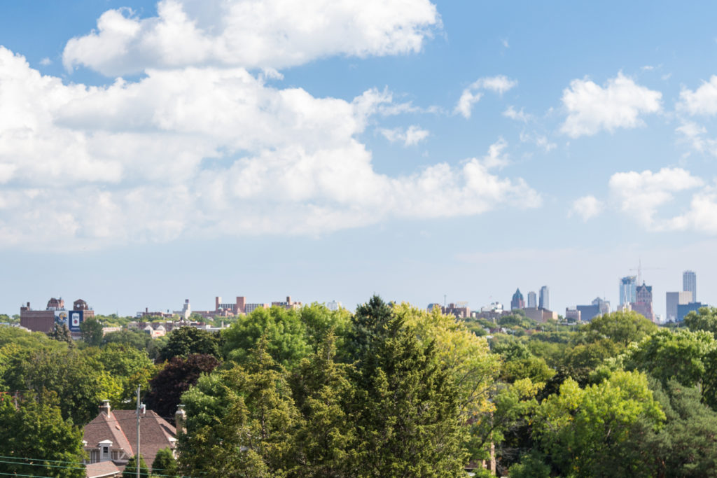 Milwaukee Skyline from Calvary Cemetery | https://www.roseclearfield.com