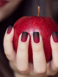 Ombre Matte Halloween Nails