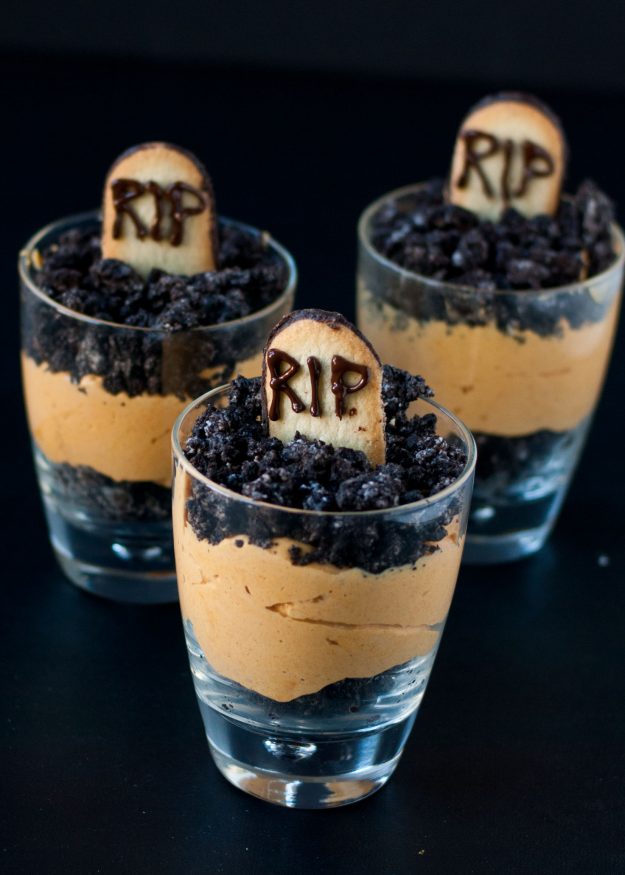 Pumpkin Dirt Pudding Graveyard Parfaits Neighbor Food Blog