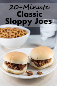 20-Minute Classic Sloppy Joes | https://www.roseclearfield.com