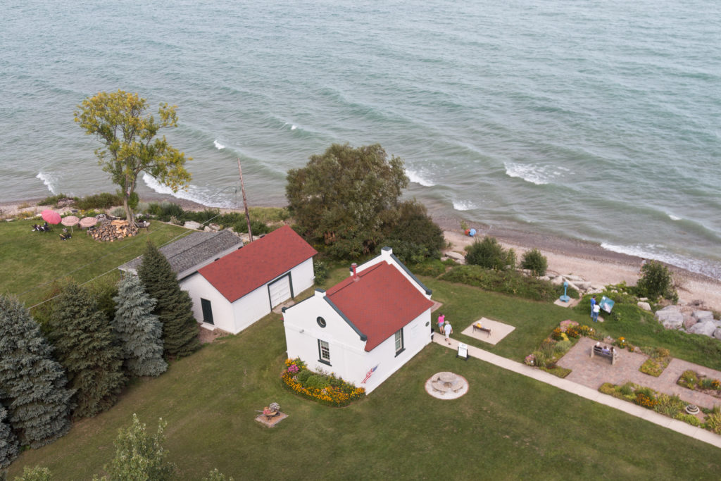 Wind Point Lighthouse Climb | https://www.roseclearfield.com