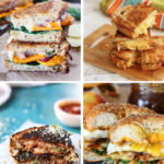 Fall and Winter Grilled Cheese Recipes Four Photo Collage