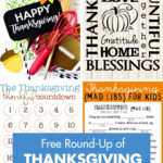 Free Round-Up of Thanksgiving Printables