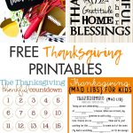 Free Thanksgiving Printables Round-Up