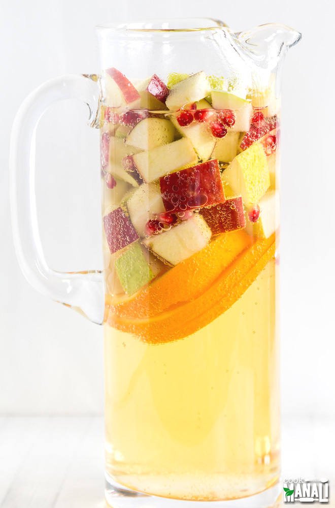 Non-Alcoholic Apple Cider Sangria Cook with Manali