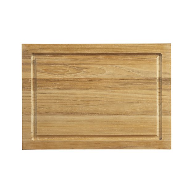 My 7 Favorite Staple Crate and Barrel Kitchen Items - Teak Cutting Board | https://www.roseclearfield.com