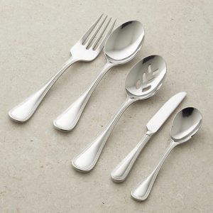 My 7 Favorite Staple Crate and Barrel Kitchen Items - Grand Hotel II Serving Set | https://www.roseclearfield.com