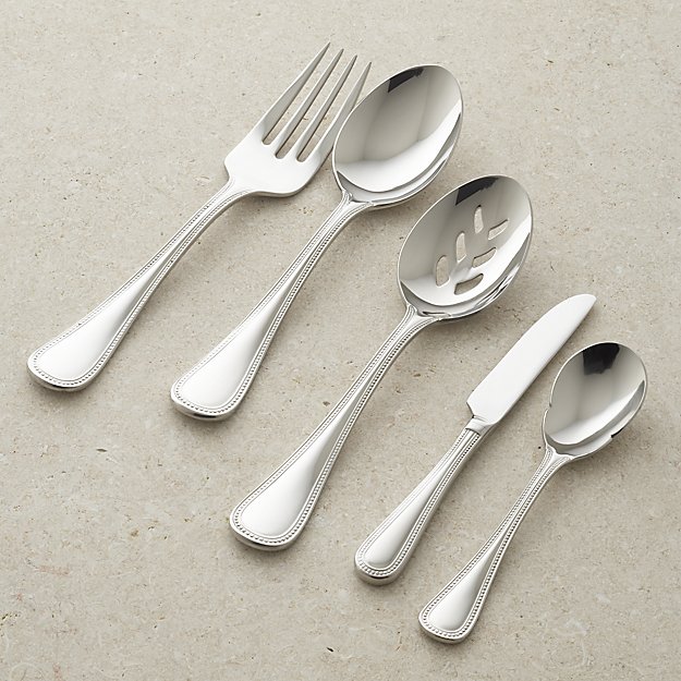 My 7 Favorite Staple Crate and Barrel Kitchen Items - Grand Hotel II Serving Set | https://www.roseclearfield.com