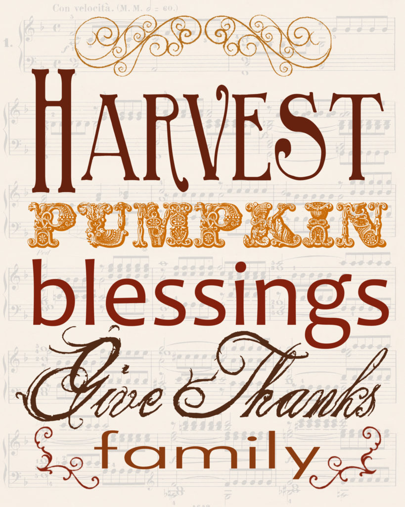 Free Thanksgiving Printable