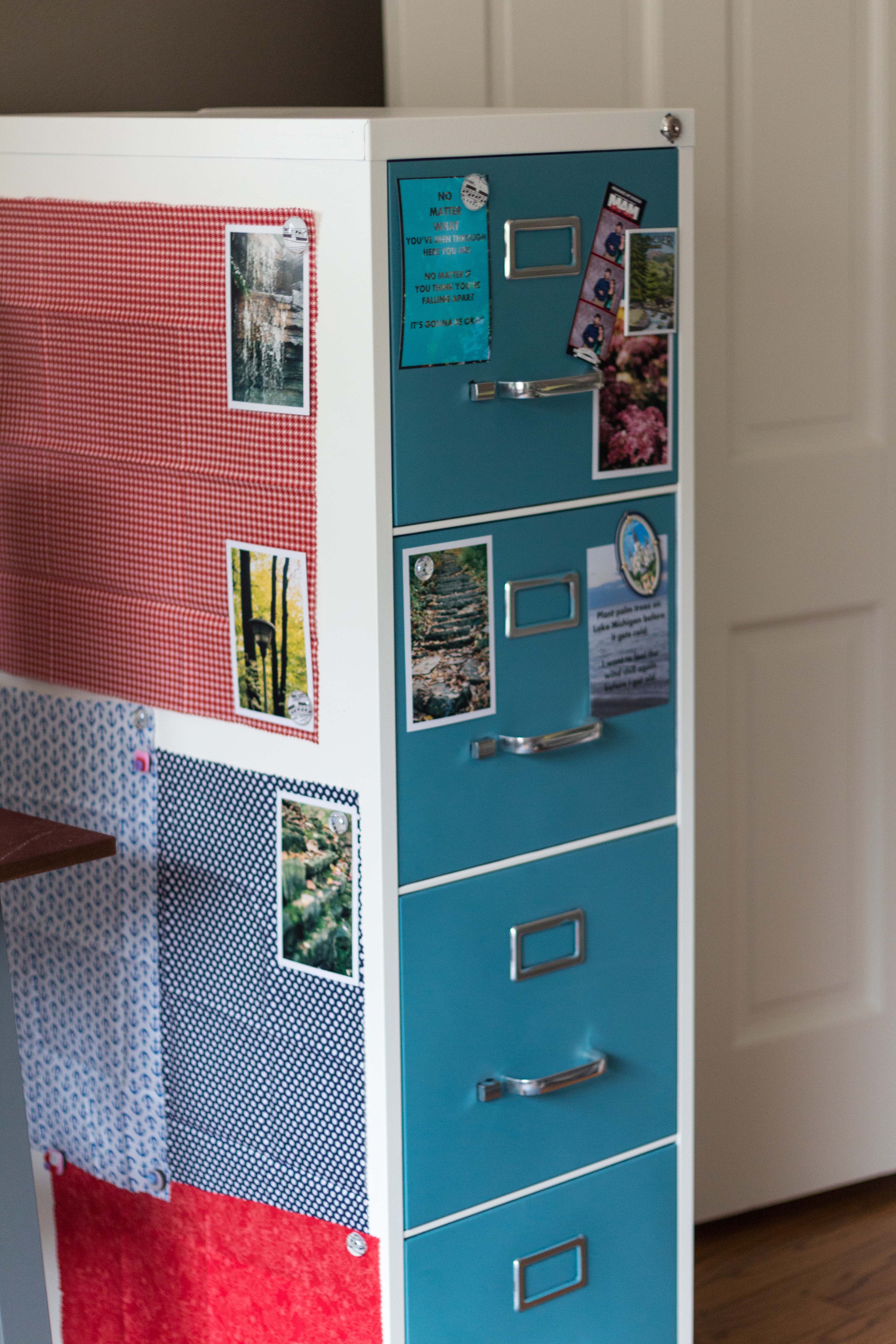 How to Paint and Makeover a Metal File Cabinet DIY Tutorial | https://www.roseclearfield.com