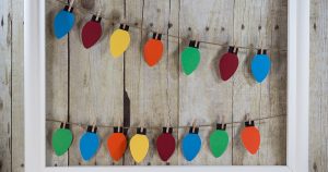 DIY Paper Christmas Lights Decoration