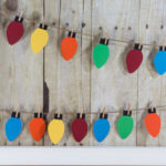 DIY Paper Christmas Lights Decoration | https://www.roseclearfield.com