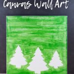 DIY Pine Tree Holiday Decor Wall Art