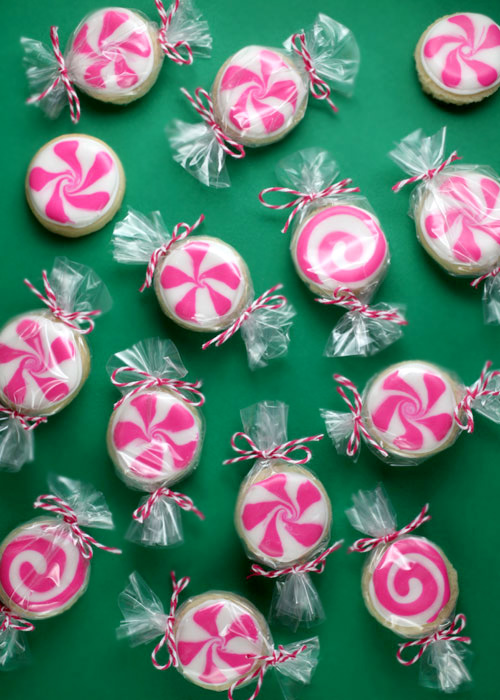 10 Cute Creative Christmas Cookies - Peppermint Candy Sugar Cookies | https://www.roseclearfield.com