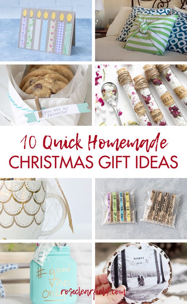 Quick Homemade Christmas Gift Ideas