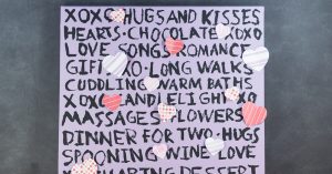 DIY Easy Valentine's Day Subway Wall Art