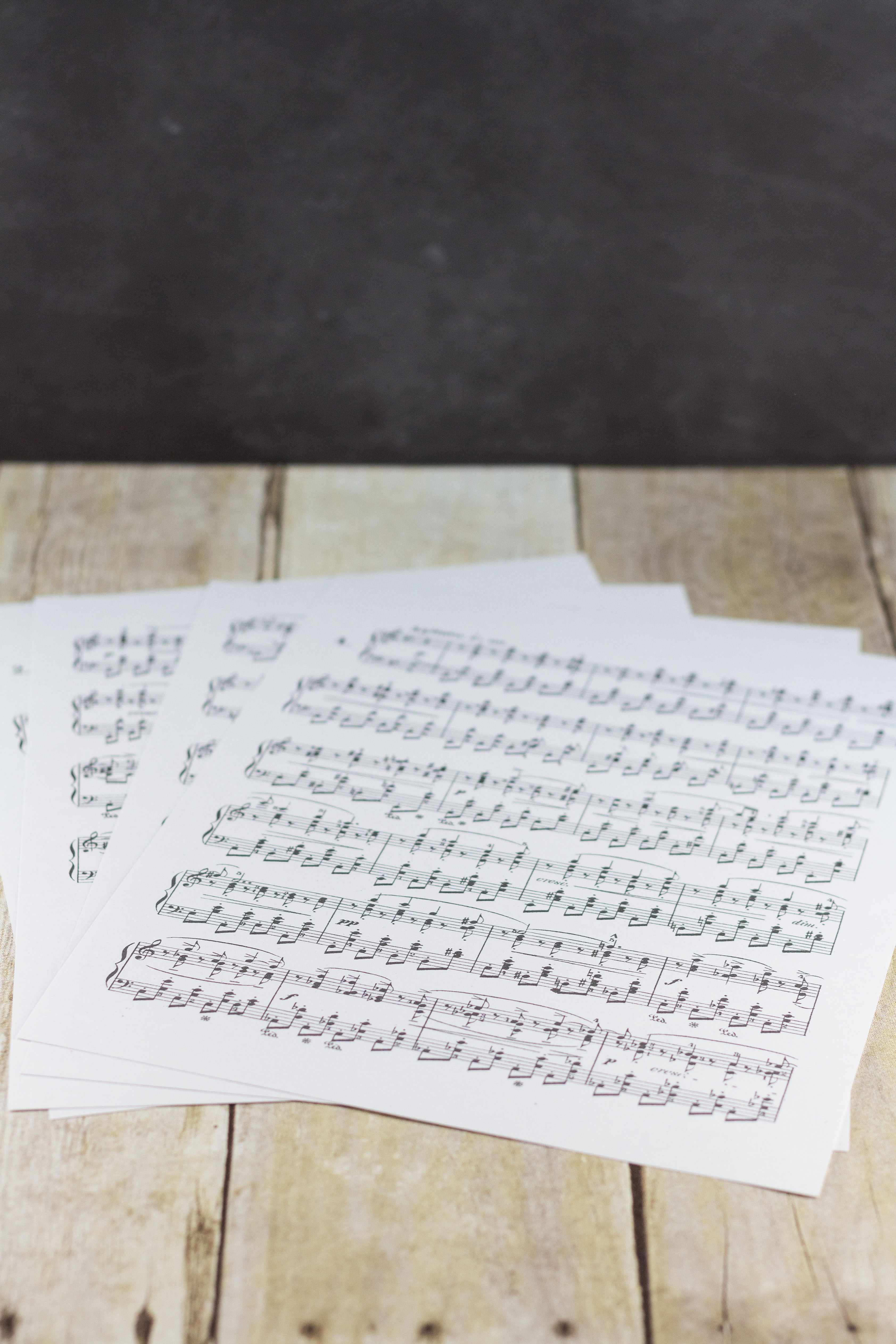 DIY Just a Note Sheet Music Greeting Card Tutorial | https://www.roseclearfield.com