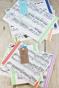 DIY Just a Note Sheet Music Greeting Card Tutorial