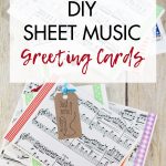 DIY Sheet Music Greeting Cards