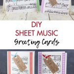 DIY Sheet Music Greeting Cards