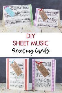 DIY Sheet Music Greeting Cards