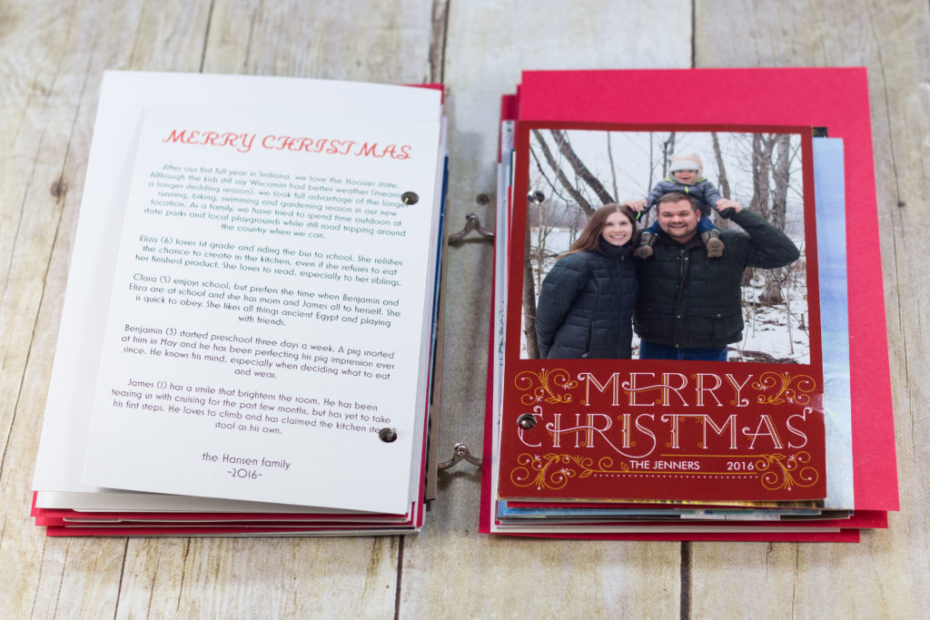 DIY Upcycled Christmas Card Books