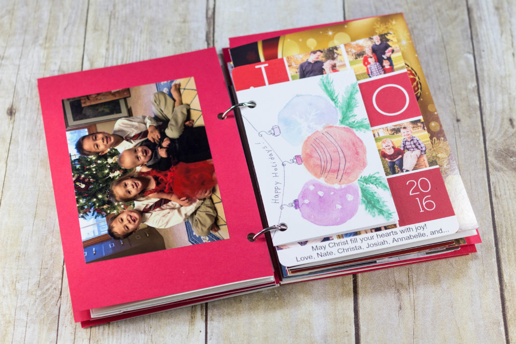 DIY Upcycled Christmas Card Books