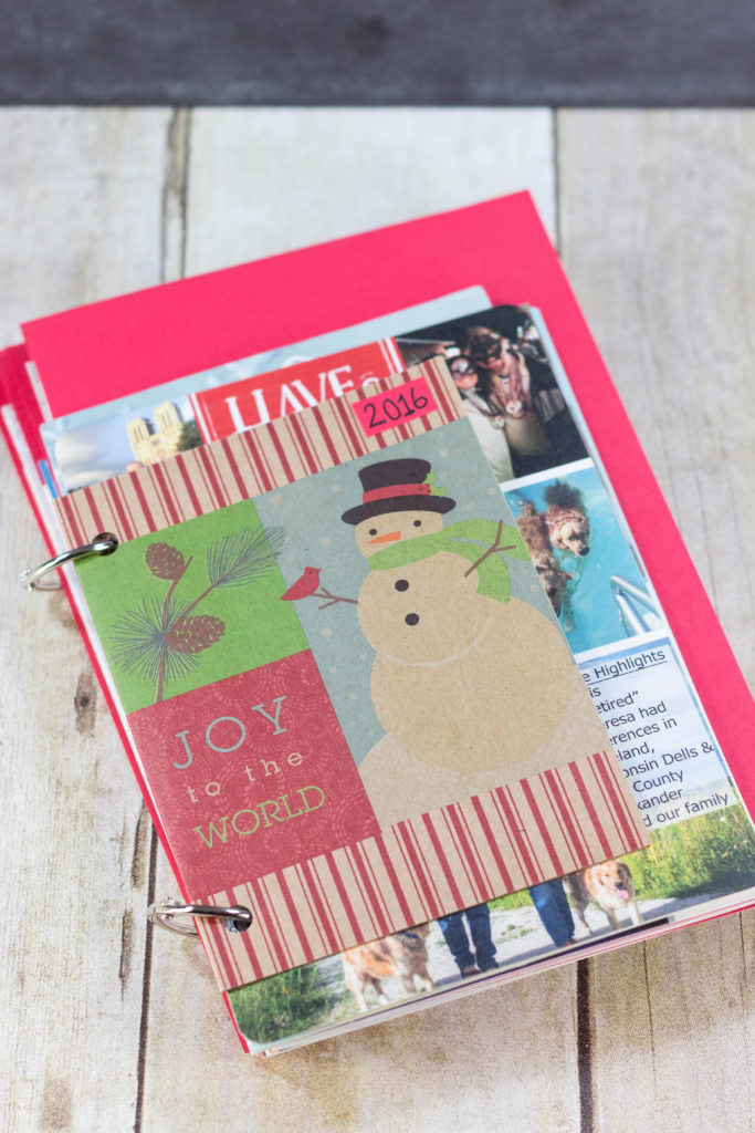 DIY Upcycled Christmas Card Books