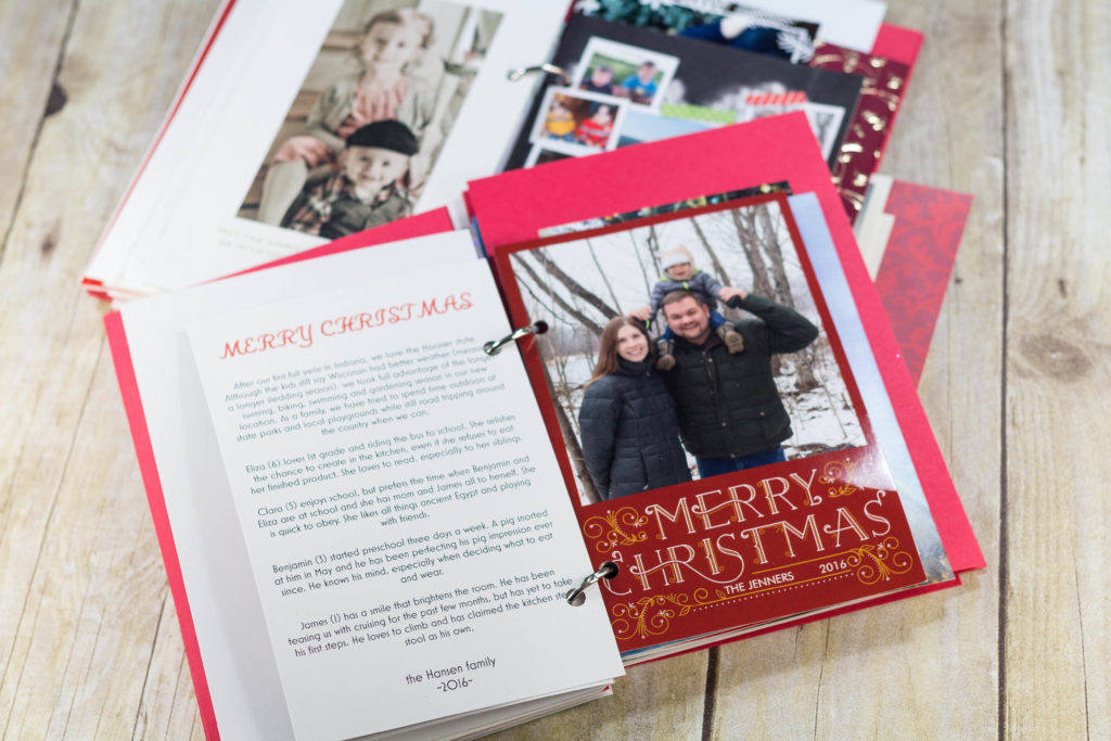 DIY Upcycled Christmas Card Books