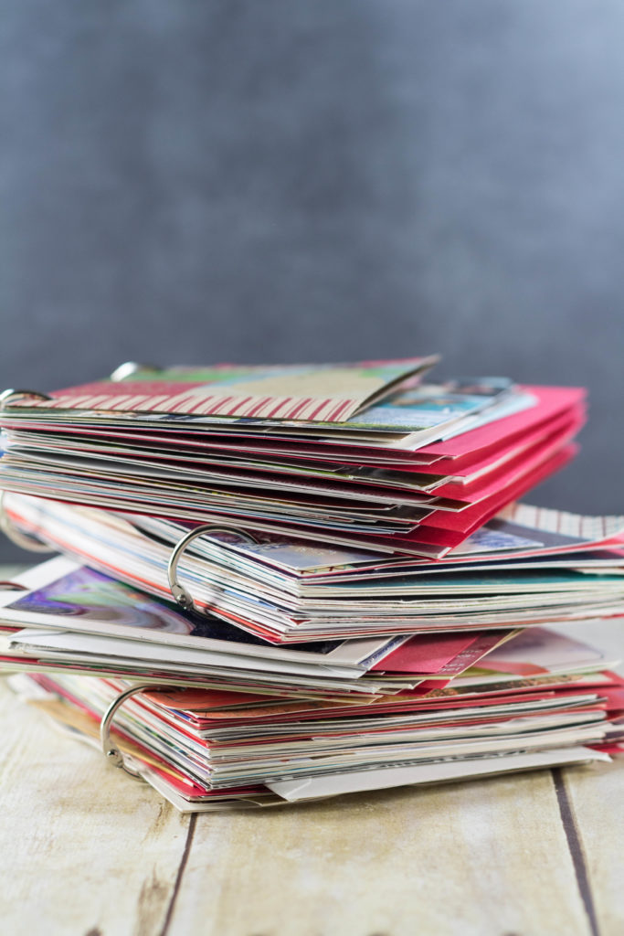 DIY Upcycled Christmas Card Books