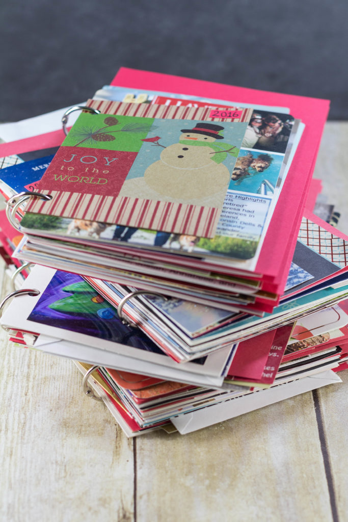 DIY Upcycled Christmas Card Books