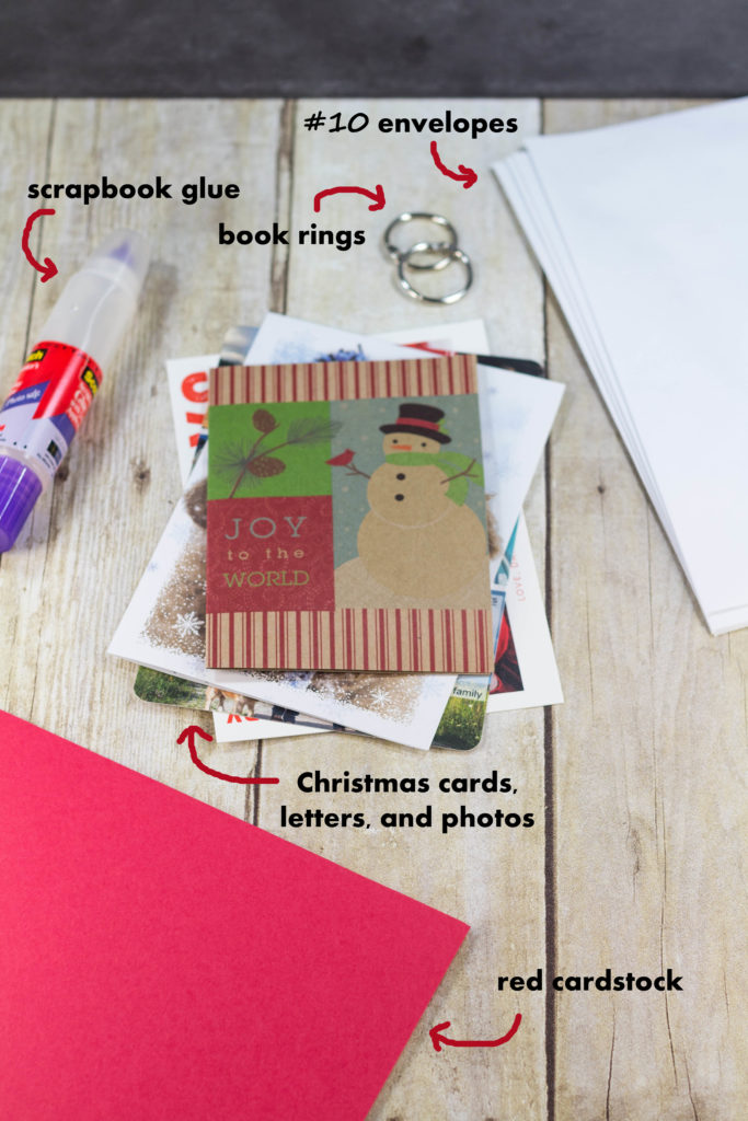 DIY Upcycled Christmas Card Books