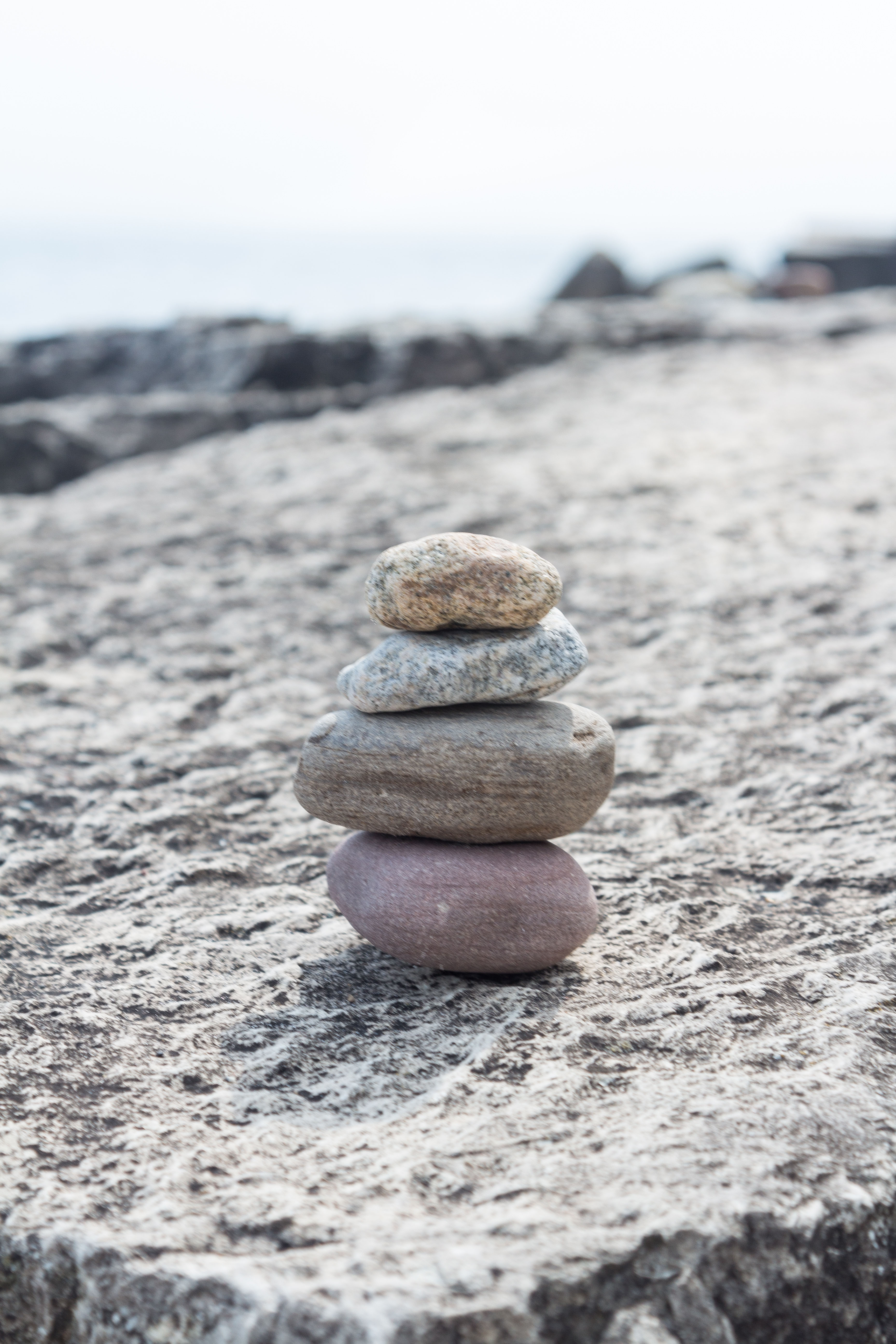 Rock Cairn at the Beach 8.30.16 | https://www.roseclearfield.com