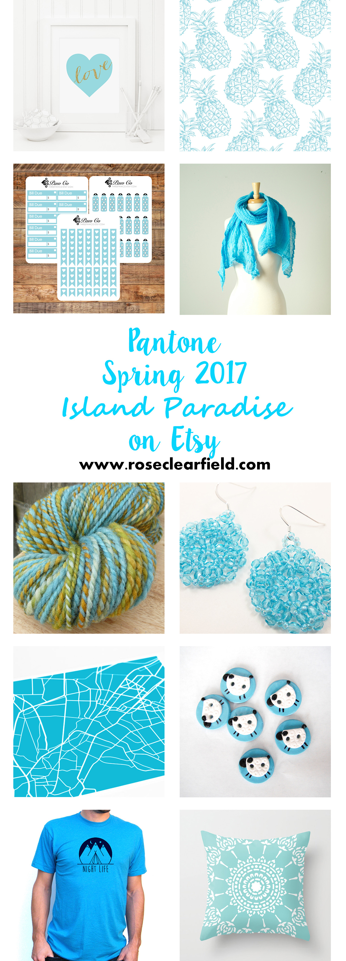 Pantone Spring 2017 Island Paradise Etsy Picks | https://www.roseclearfield.com