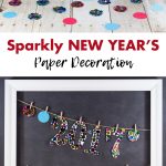 Sparkly New Year's Paper Decoration