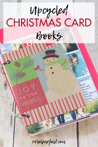 Upcycled Christmas Card Books